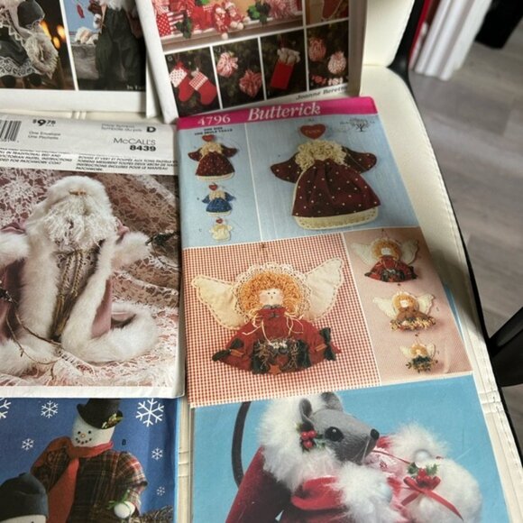 McCall Christmas Collection of Vintage Crafts sewing Patterns set of nine - Picture 5 of 7